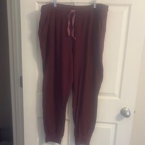 Women's Burgundy Joggers
